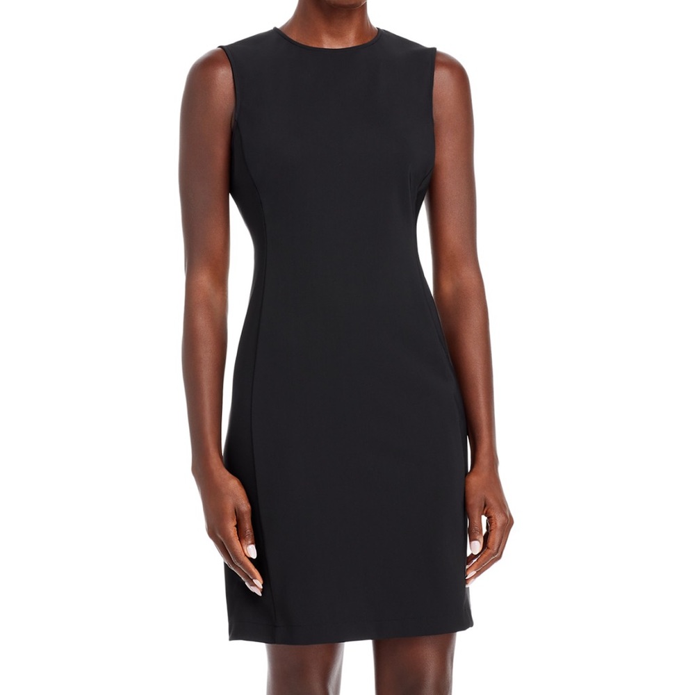 Theory Precision Ponte Fitted Shift Dress